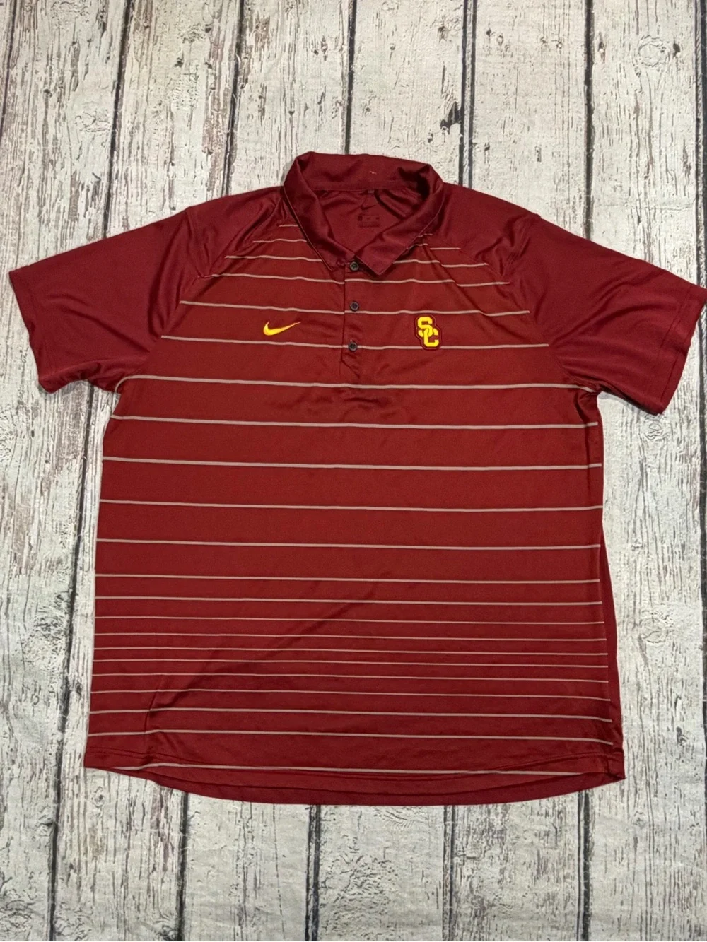 USC Trojans Southern California Nike NCAA Collegiate Polo Golf Sports Shirt
